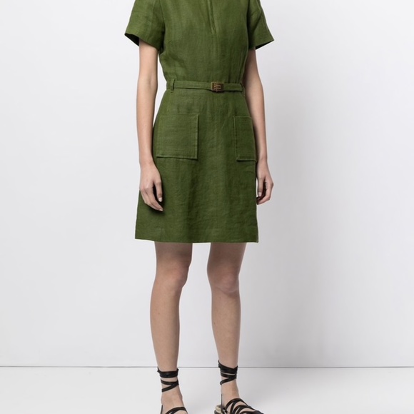 Tory Burch linen shift dress, size 8 - Picture 2 of 4